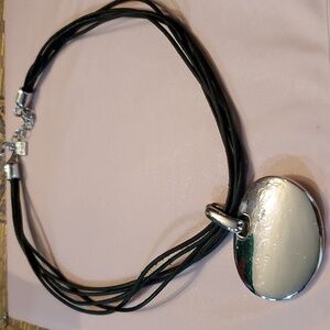 NATE WAXMAN SILVERTONE PENDANT